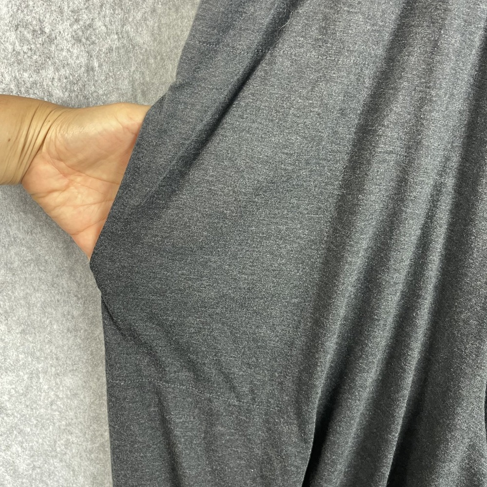 Natural Life Harper Knit Wide Leg Jumpsuit Womens L/XL Gray Smocked Boho Coastal - Picture 10 of 14